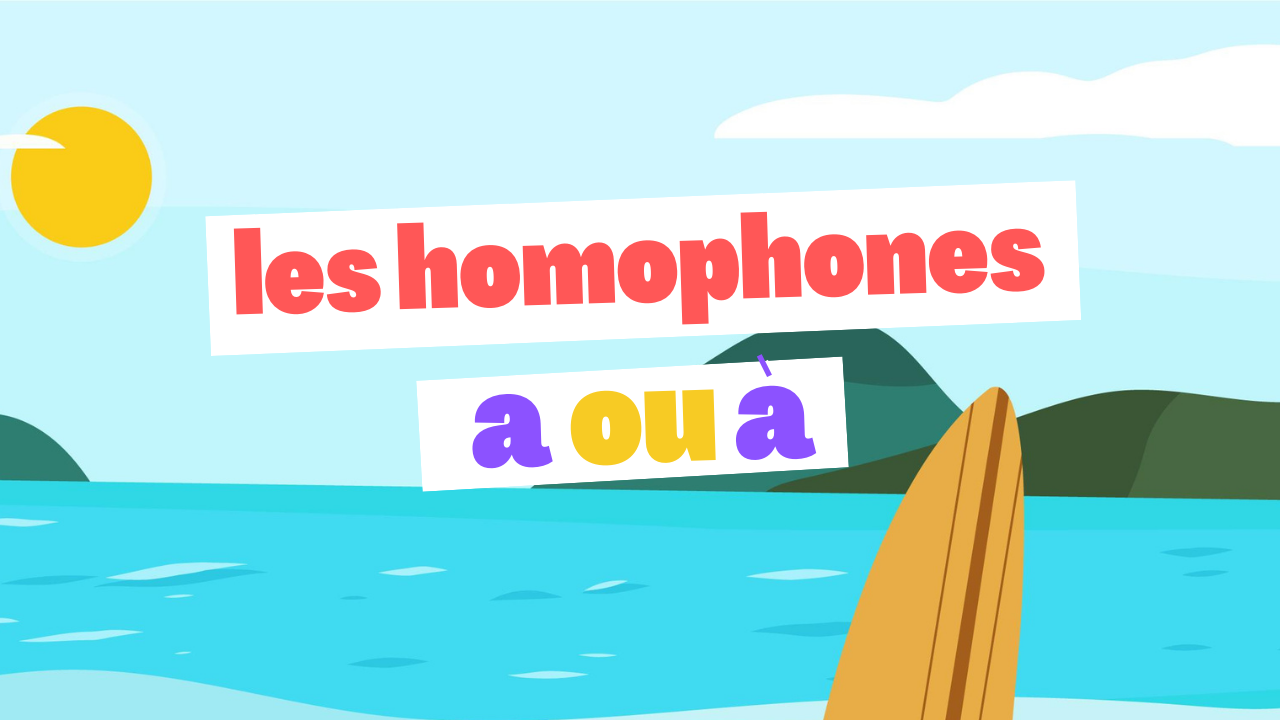 a ou à ? Exercice en ligne CE1-CE2